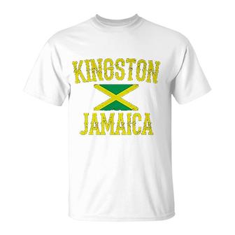 Kingston Jamaica Jamaican Rasta T-Shirt | Mazezy