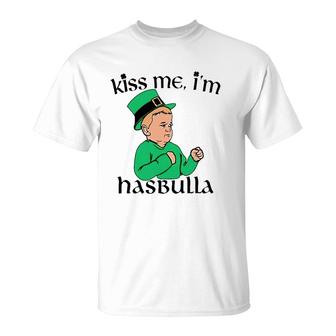 Kiss Me I'm Hasbulla Happy St Patrick's Day Men Women T-Shirt | Mazezy