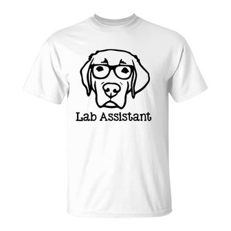 Lab Assistant Labrador Lover Gift Labrador Retriever Dog T-Shirt | Mazezy