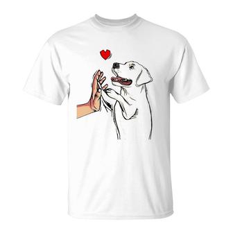 Labrador Retriever Love Golden Black Lab Mom Dad T-Shirt | Mazezy