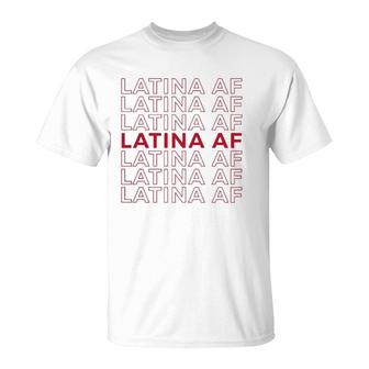 Latina Af Latinas Pride Womens Feminist Gift Latin Girls Pullover T-Shirt | Mazezy