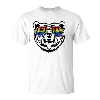 Lgbtq Mama Bear Proud Mom Momma Ally Rainbow Flag Pride T-Shirt | Mazezy