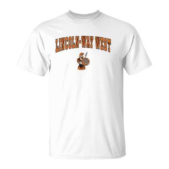 Lincoln-Way West High School Warriors C2 Ver2 T-Shirt | Mazezy