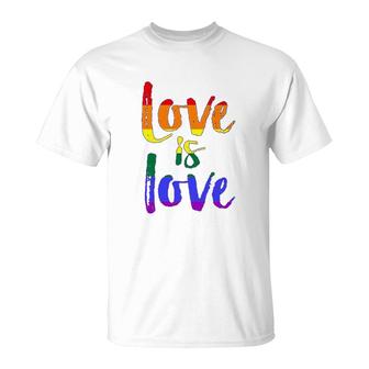 Love Is Love Gay Pride T-Shirt | Mazezy