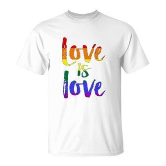 Love Is Love Gay Pride T-Shirt | Mazezy