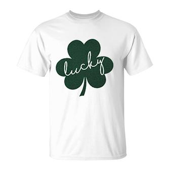 Lucky St Patricks Day Irish Shamrock T-Shirt | Mazezy