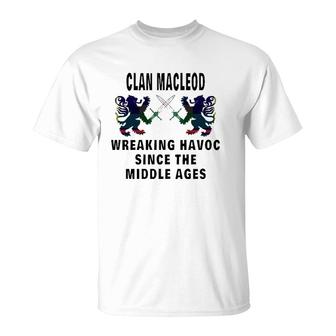 Macleod Scottish Tartan Scotland Family Clan Name T-Shirt | Mazezy