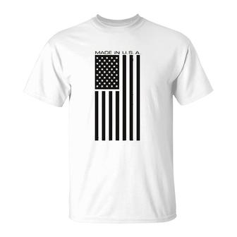 Made Usa Flag Print T-Shirt | Mazezy