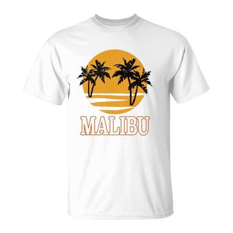 Malibu Retro 70'S Vintage Beach Vacation Gift T-Shirt | Mazezy