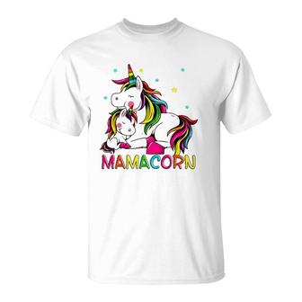 Mamacorn Mother's Day Unicorn Mom Mommycorn Women T-Shirt | Mazezy