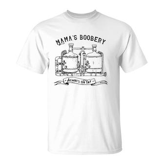 Mama's Boobery Always On Tap Funny Brewery Vintage T-Shirt | Mazezy CA