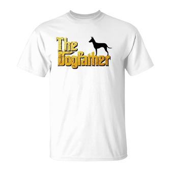 Manchester Terrier Gifts - The Dogfather Gift T-Shirt | Mazezy