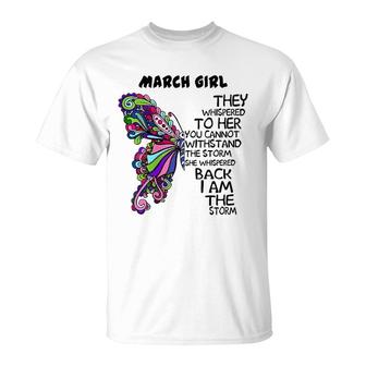 March Girl I Am The Storm T-Shirt | Mazezy DE