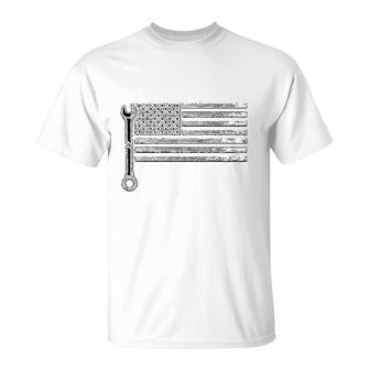 Mechanic American Flag Auto Repair T-Shirt | Mazezy UK