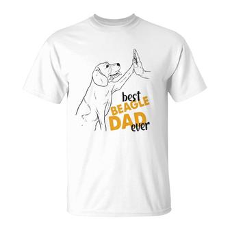 Mens Best Beagle Dad Ever Beagle For Men Beagle Daddy T-Shirt | Mazezy