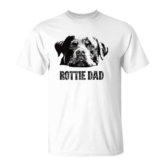 Mens Rottie Dad - Rottweiler Dad T-Shirt | Mazezy