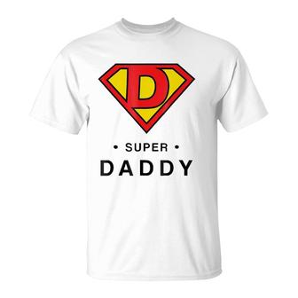Mens Super Daddy Gift Father's Day Present Super Hero T-Shirt | Mazezy