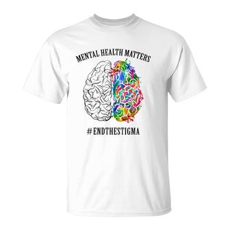 Mental Health Matters End The Stigma Tank Top T-Shirt | Mazezy