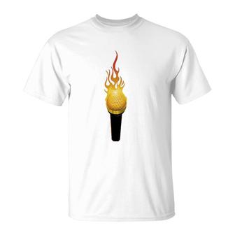 Microphone Hip-Hop Fire Spitter Battle Rapper T-Shirt | Mazezy