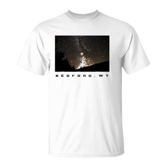 Milky Way In Bedford Souvenir Gift T-Shirt | Mazezy