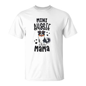 Mini Aussie Mama Toy Australian Shepherd Gifts T-Shirt | Mazezy
