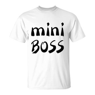 Mini Boss Funny T-Shirt | Mazezy