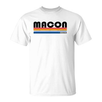 Modern Take On A Retro Style Macon Ga T-Shirt | Mazezy
