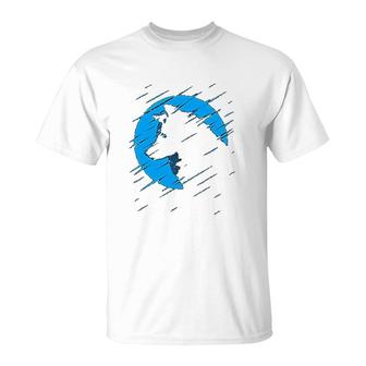 Moon Wolf Graphic Design T-Shirt | Mazezy