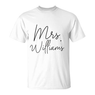 Mrs Williams T-shirt - Thegiftio UK