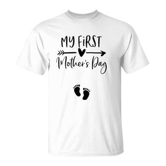 My First Mother's Day Pregnancy Announcement Mom To Be T-Shirt | Mazezy UK
