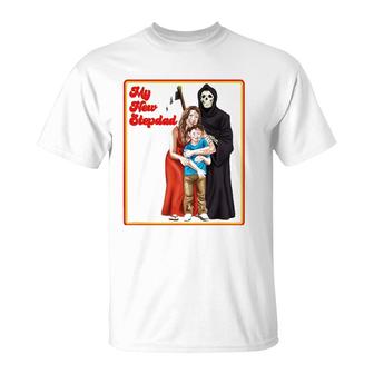 My New Stepdad Ironic S - Funny Ironic Meme T-Shirt | Mazezy