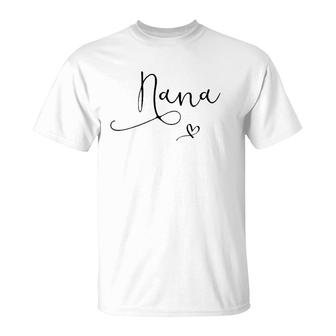 Nana Gift From Grandchildren For Birthday Mother's Day Women T-Shirt | Mazezy