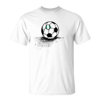 Nigeria Soccer Ball Flag - Nigerian Football Jersey T-Shirt | Mazezy