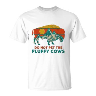 Do Not Pet The Fluffy Cows Bison National Park T-shirt - Thegiftio UK