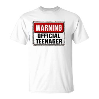 Official Teenager 13 Years Old Funny 13Th Birthday Boys Girl T-Shirt | Mazezy