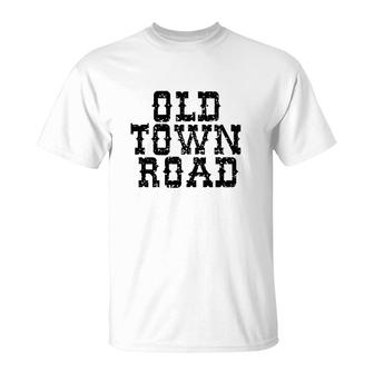Old Town Road Distressed Country Music Lover T-shirt - Thegiftio UK