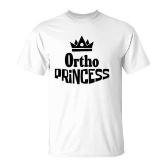Ortho Princess Female Orthopedic Doctor Nursing Nurse Gift T-Shirt | Mazezy