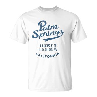 Palm Springs Retro California Vintage T-Shirt | Mazezy