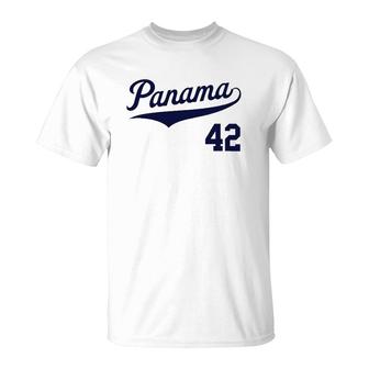 Panama Baseball Soccer Jersey Futbol Beisbol 42 Ver2 T-Shirt | Mazezy