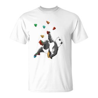 Panda Bouldering And Rock Climbing Gift Tank Top T-Shirt | Mazezy