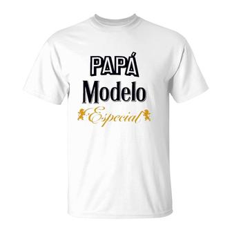 Papá Modelo Especial Mexican Beer Father's Day T-Shirt | Mazezy DE
