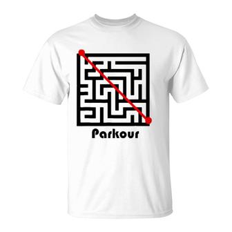 Parkour Maze Funny Freerunning Freerunner Tee T-Shirt | Mazezy
