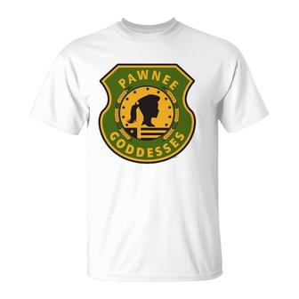 Parks & Recreation Pawnee Goddesses Sitcom T-Shirt | Mazezy