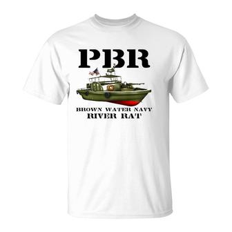 Pbr Brown Water Navy T-Shirt | Mazezy