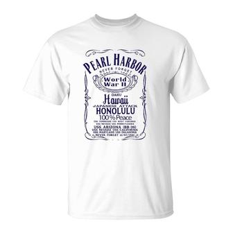 Pearl Harbor Hawaii Oahu Usa United States America Present T-Shirt | Mazezy
