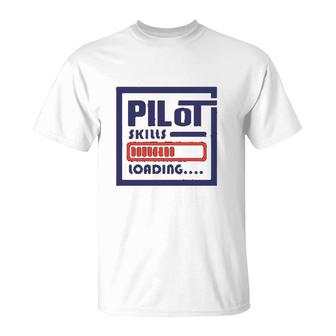 Pilot Skills Loading Airplane T-Shirt | Mazezy