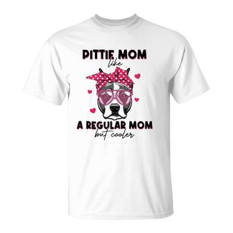 Pittie Like A Regular Mom But Cooler Headband Mother's Day T-Shirt | Mazezy