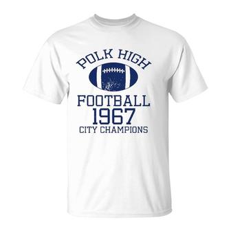Polk High 33 Football Jersey 90S 80S Pullover T-Shirt | Mazezy