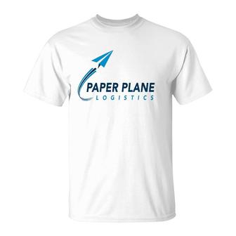 Ppln Fly High Paper Plane Logistics T-Shirt | Mazezy