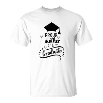 Proud Mother Of A Graduate Black Mom T-shirt - Thegiftio UK
